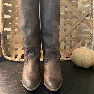 FRYE Women's Ray Seam Tall Riding Boot, Slate, 9.5